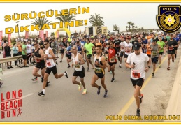 Polizei warnte! Long Beach Run Road Run findet am Sonntag in Iskele statt…