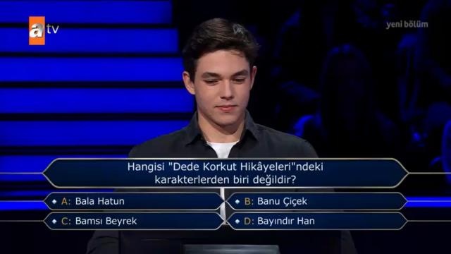 Milyoner'de 1 milyon liralık son soruya kadar geldi! Yanıtı gördüğündeki tepkisi görülmeye değer