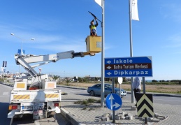 Pedestrian crossings that are dangerous in İskele have been illuminated